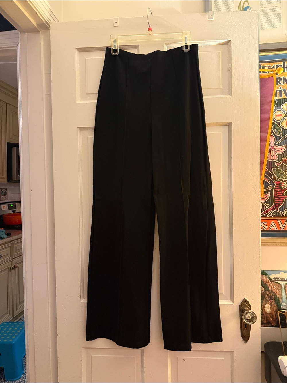 Modern Citizen Black High-Rise Wide-Leg Trousers